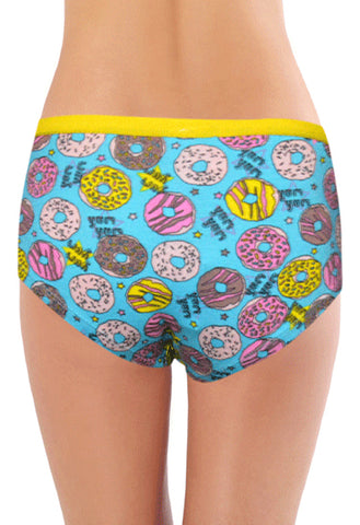 No Secret Donuts Print Hipster Underwear snazzyway