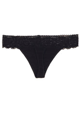 No Secret Low Rise "V" Shape Lace Thong Panty snazzyway