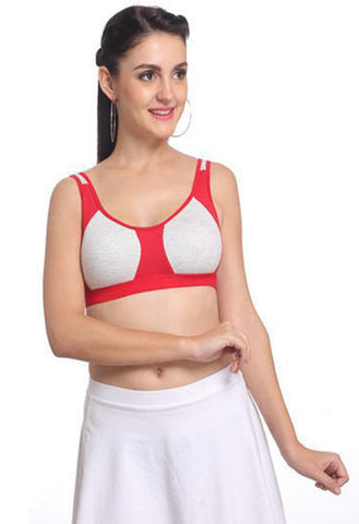 "Non" padded medium impact Sports bra ( 2 Pack ) snazzyway