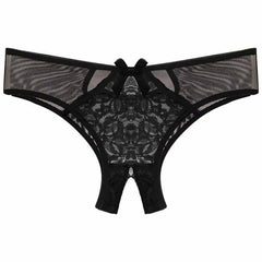 Open Crotch Panties Low Waist Lace Brief snazzyway