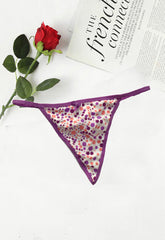 Organic Cotton Dotted V-String Panty snazzyway