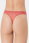 PRINCESSE Dream Spotlight Coral Fishnet Lace Thong snazzyway