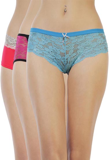 Pack Of Three Women's Transparent Panties