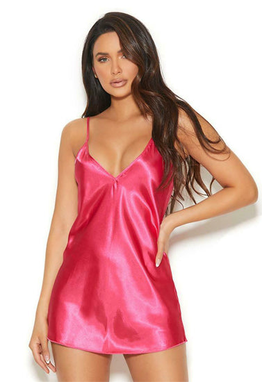 Pink Satin Camisole Elegant Spaghetti Strap Cami