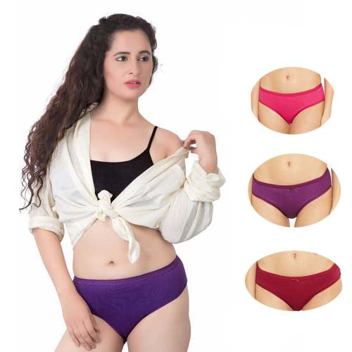 Plus Size Pure Cotton Panties ( 3 Pack )