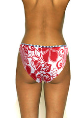 Pompea Retro Floral Sexy Booty Bikini Brief snazzyway