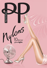 Pretty poly nylons gloss tights 10 denier snazzyway