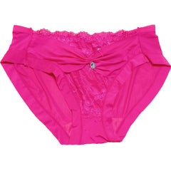 Ravishing Magenta Polka Dot Bridal Panty snazzyway