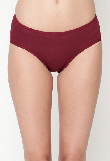 Snazzy Way Women's Best Fitting Plus Size Maroon Cotton Panties(Pkt of 2) FRENCH DAINA