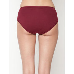 Snazzy Way Women's Best Fitting Plus Size Maroon Cotton Panties(Pkt of 2) FRENCH DAINA