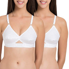 Regularly Wear White Cotton Bra( Pk Of 2) FRENCH DAINA