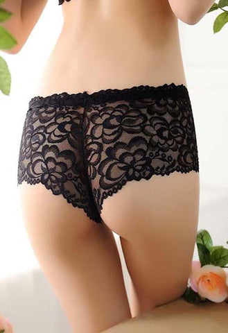 Restless Romance Women's Lace Boyshort For Men snazzyway