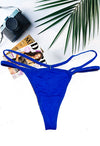 Royal Blue Strapped G-String snazzyway