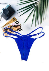 Royal Blue Strapped G-String snazzyway