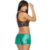 Exquisite Silk Lace Bralette Cami Top &amp; Shorts snazzyway