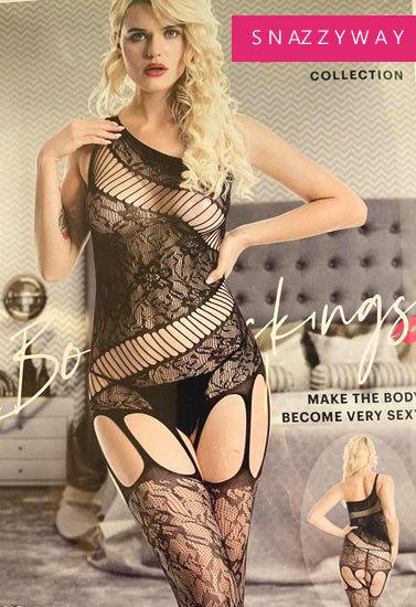 Seductive Open Crotch Mesh Full Body stockings