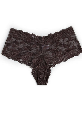 Sensual Brown Lace 2 Piece Panties snazzyway