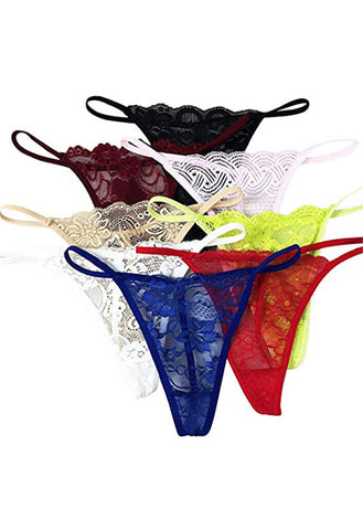 Sexy G-String Thong Panty Underwear Pack Of 5 snazzyway