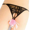 Sexy Open Crotch perl G String Panties snazzyway