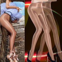 Women's Beige Shiny 20 D Pantyhose snazzyway