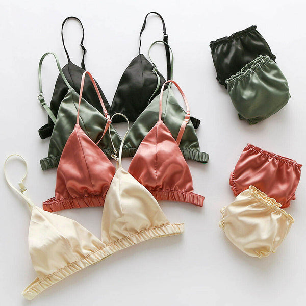 Silk Satin Bra Brief Classy Lingerie