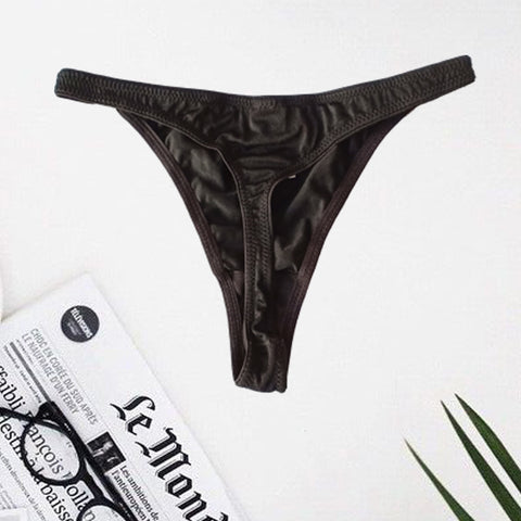 Skin To Skin Black Breakaway Clip Thong snazzyway