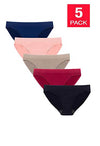 Smooth Cotton Soft Set Of Five Hipster Panties snazzyway