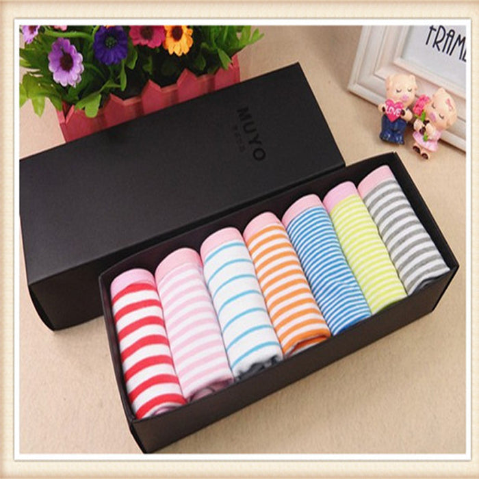 7 Cotton Multicolor Panties Gift Box FRENCH DAINA