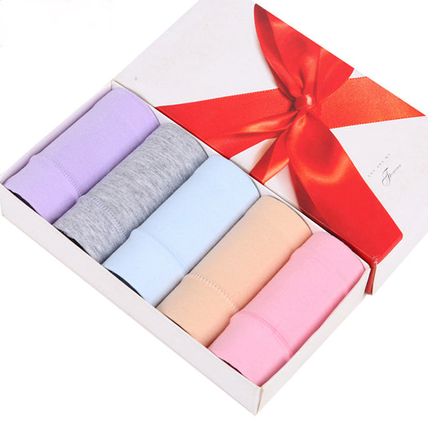 Amazing 5 Cotton Plus Size Panties Gift Box