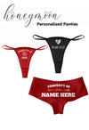 Snazzy Honeymoon Personalized Panties Pack snazzyway