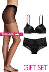 Lovely Value Pack Of Pantyhose &amp; Pushup Bra Set snazzyway