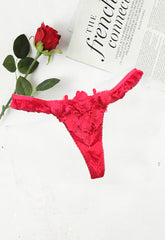 Soleil Sucre Crotch Embroidery Sexy Temptation String Lingerie snazzyway