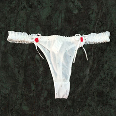 Splash Bridal White Lace G-String snazzyway