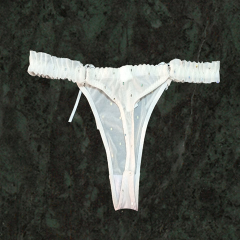 Splash Bridal White Lace G-String snazzyway