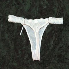 Splash Bridal White Lace G-String snazzyway