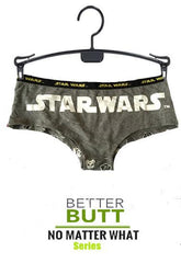 Star Wars Bold Grey Cotton Hipster Panty snazzyway