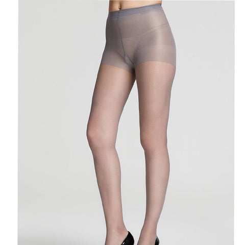 Cotton Full Support Control Top Reinforced Toe Pantyhose snazzyway