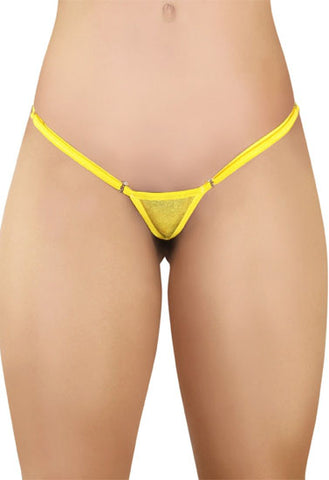 Tazziedevils Yellow Eco Friendly Erotic String Panty snazzyway