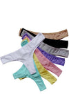 Tex Women Delicate Cotton Stretch Thongs 8-pack snazzyway