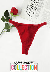 Triumph Maroon Fitted Hi-Waist Thong snazzyway