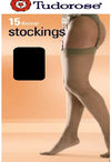 Tudorose 15 Denier Black Stockings(Sold Out) snazzyway