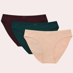 Ultra Comfort Cotton Panties 3 Piece Lot snazzyway