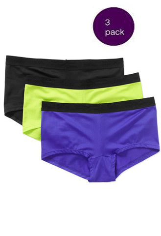 Unisex Hot Selling Soft Touch Cotton Boyshorts Pk Of 3 snazzyway