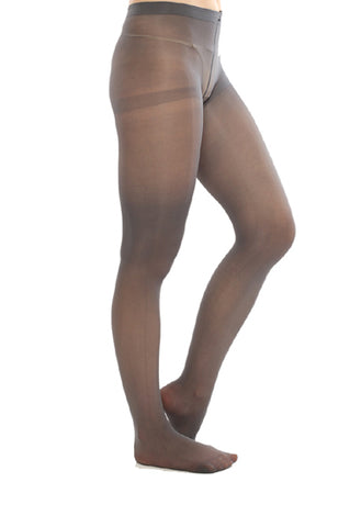 Smokey grey luxury sheer to waist pantyhose snazzyway