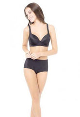 Dashing Black Plunge T-shirt Bra Boyshort Set FRENCH DAINA