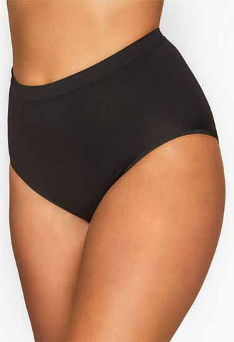 Simone's Plus Size Cotton Hipster Black Panty FRENCH DAINA