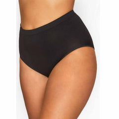 Simone's Plus Size Cotton Hipster Black Panty FRENCH DAINA