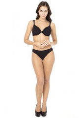 Stylish Seamless Black Push Up Bra Bikini Bottom FRENCH DAINA