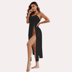 Romantic Black Babydoll Nightwear snazzyway