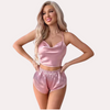 Luxury Silk Camisole &amp; Shorts Set snazzyway